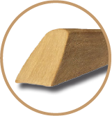 Voetrails kunststof teak