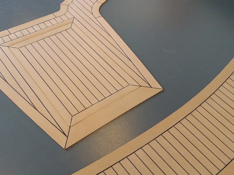 Kunststof teak panelen