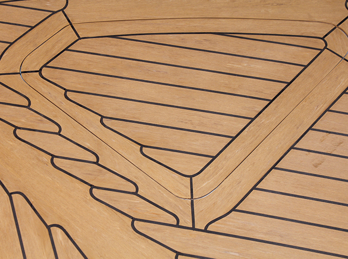 Kunststof teak paneel